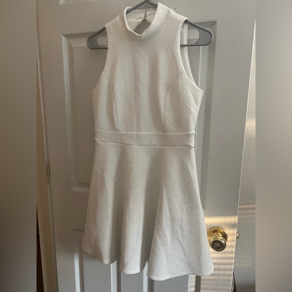White flare Dress